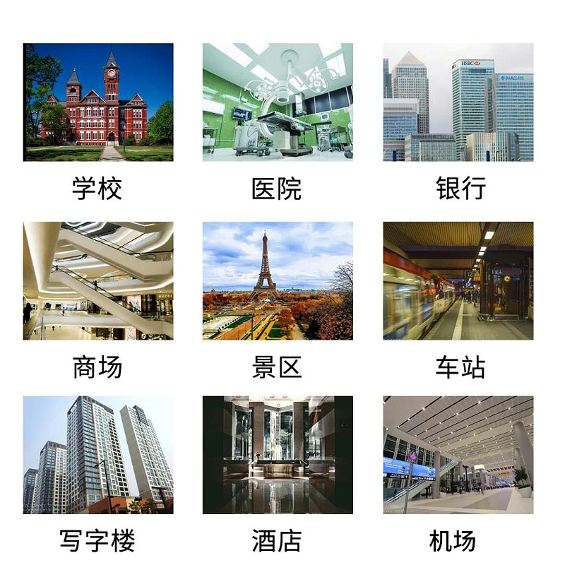 人臉識別測溫一體機廣泛應用學校、醫(yī)院、銀行、商場、景區(qū)、車站、寫字樓、酒店、機場、小區(qū)、網吧等